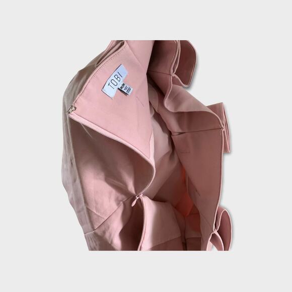Tobi High Waist pleated mini skirt Blush pink sz medium - Picture 4 of 10